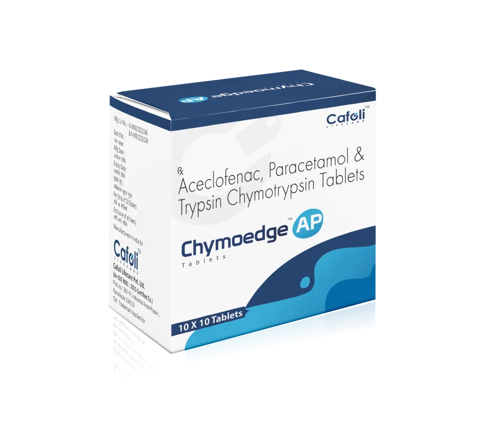 Aceclofenac 100mg + Paracetamol 325mg + Trypsin Chymotrypsin 50000AU at Best Price in PCD Pharmacia Franchise for Musculoskeletal Pain